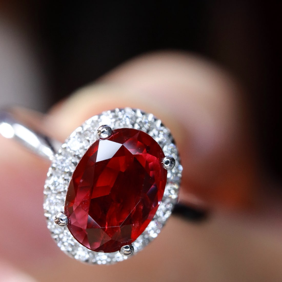 14k Gold 0.68 Ctw Natural Ruby & Diamond Ring - 6