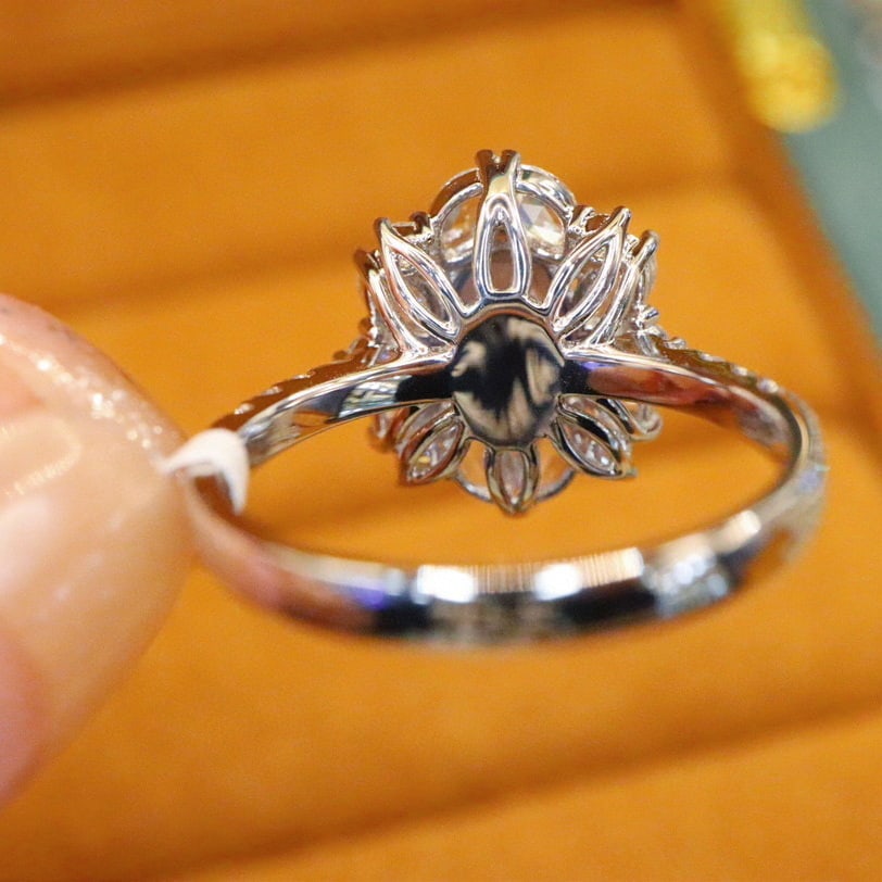 14k Gold 2.15 Ctw Natural Sapphire & Diamond Ring - 4