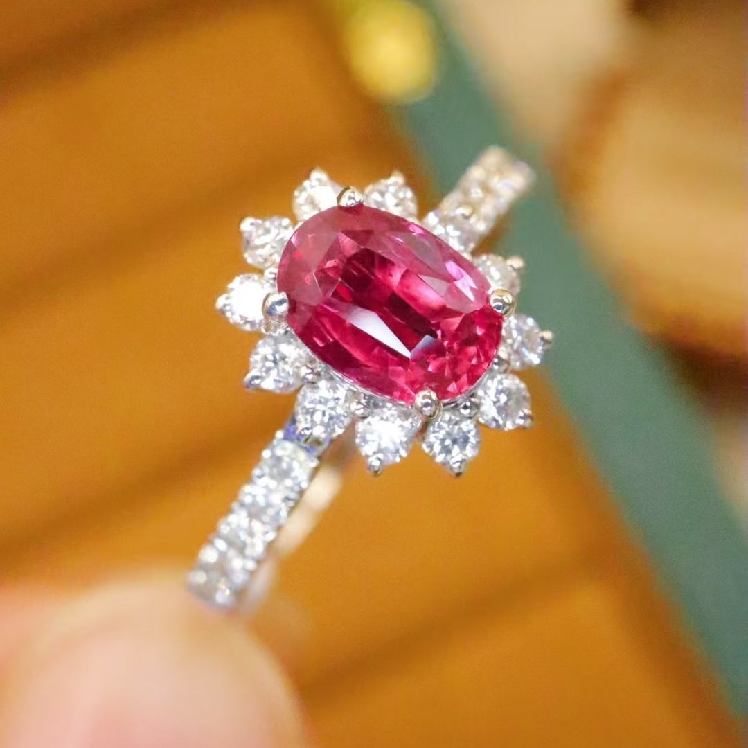 14k Gold 1.41 Ctw Natural Ruby & Diamond Ring - 4