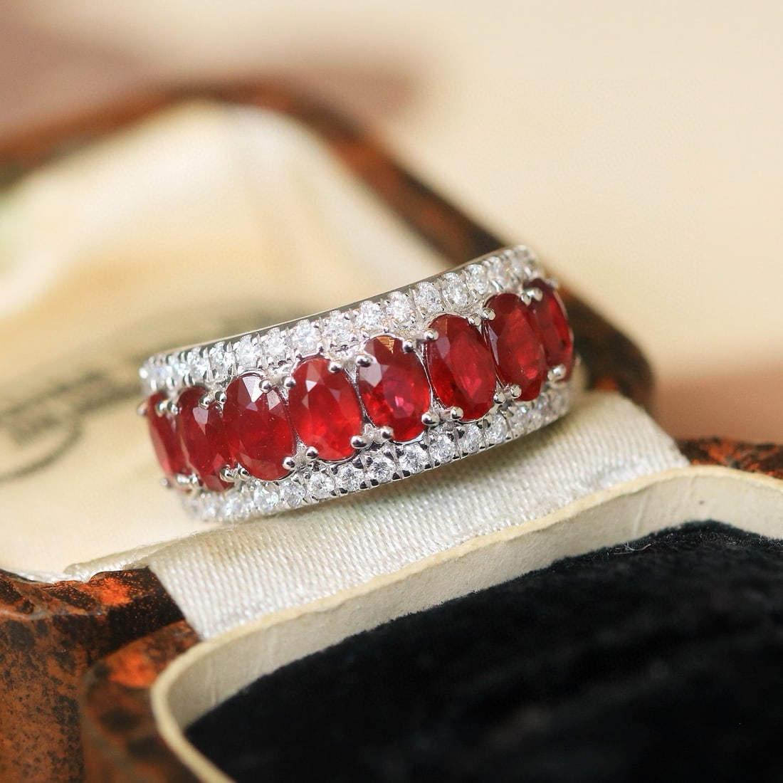 14k Gold 2.70 Ctw Natural Ruby & Diamond Ring - 2