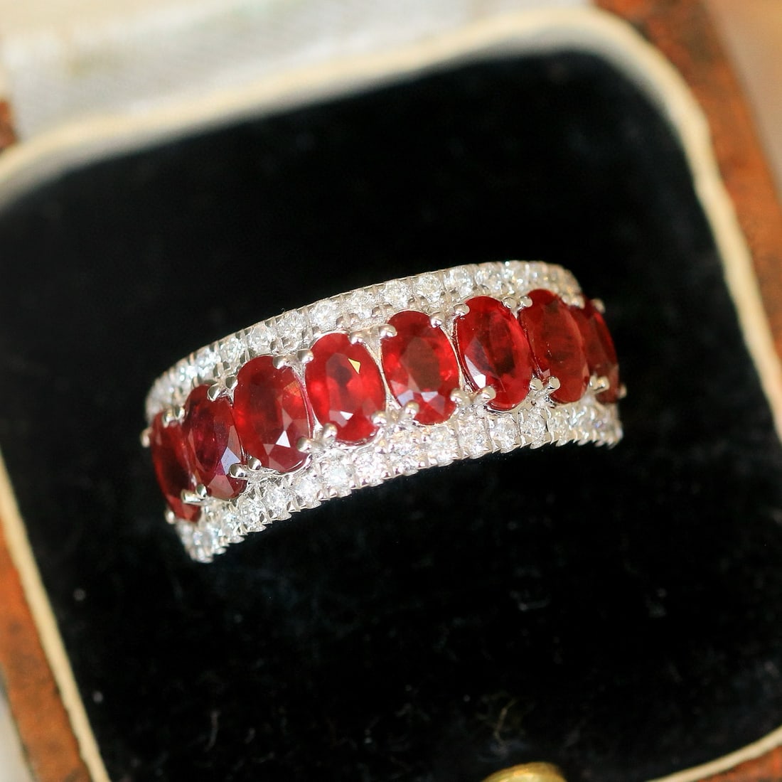 14k Gold 2.70 Ctw Natural Ruby & Diamond Ring - 4