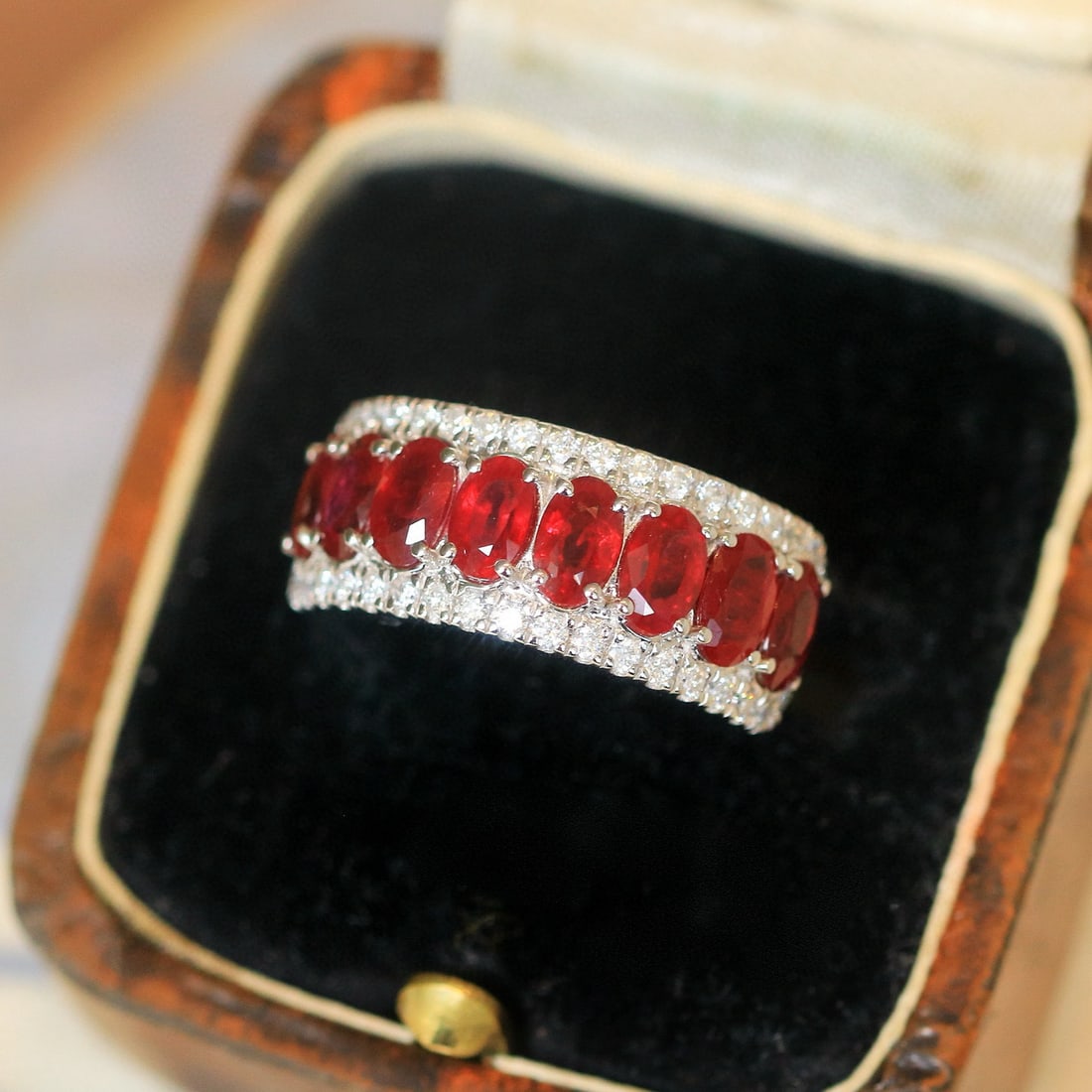 14k Gold 2.70 Ctw Natural Ruby & Diamond Ring - 5