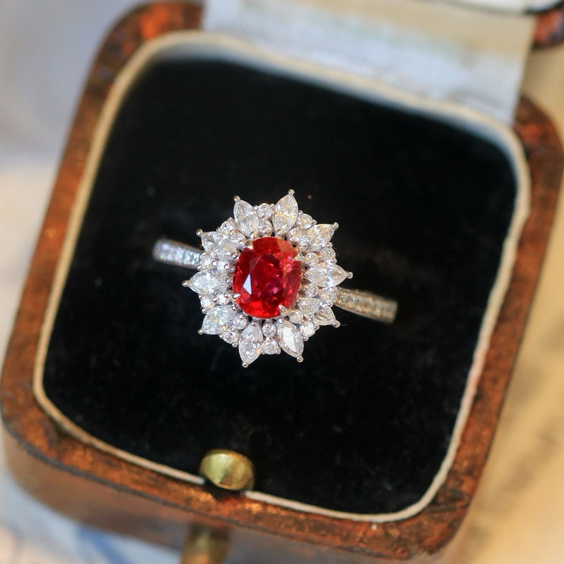 14k Gold 1.46 Ctw Natural Ruby & Diamond Ring - 2