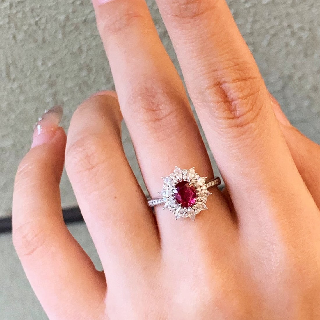 14k Gold 1.46 Ctw Natural Ruby & Diamond Ring - 5