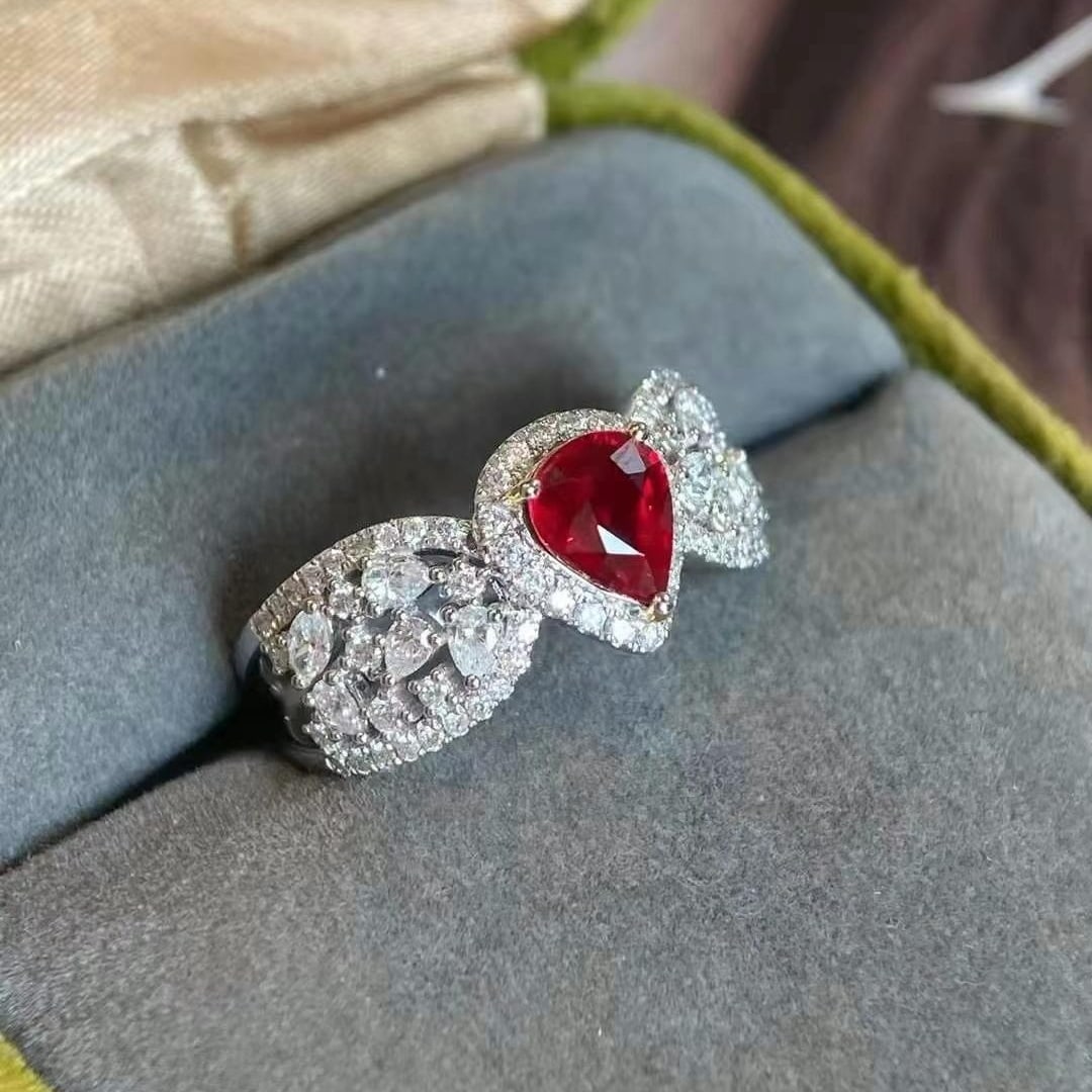 14k Gold 1.93 Ctw Natural Ruby & Diamond Ring - 6