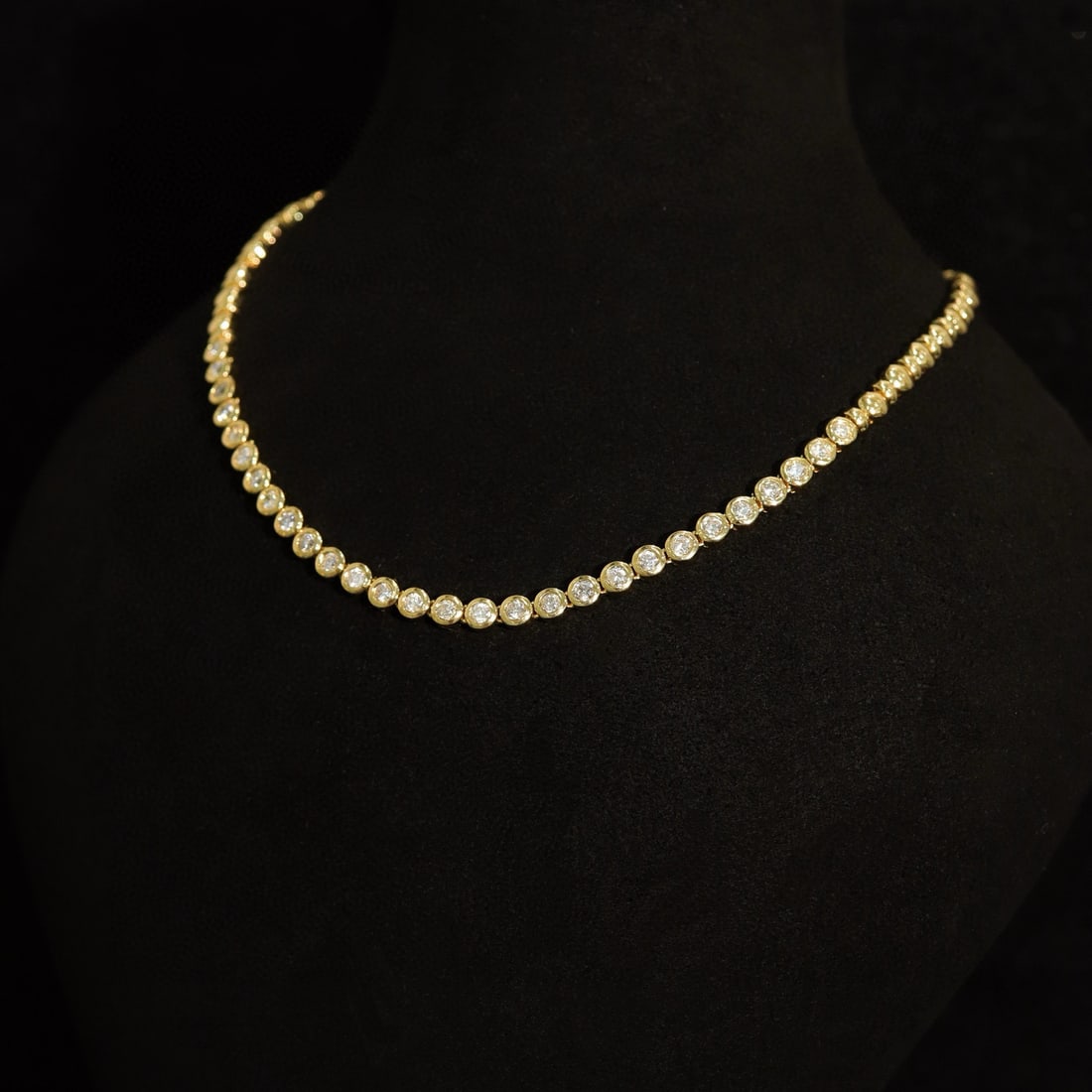 14k Gold 2.01 Ct Natural H Diamond Necklace - 4