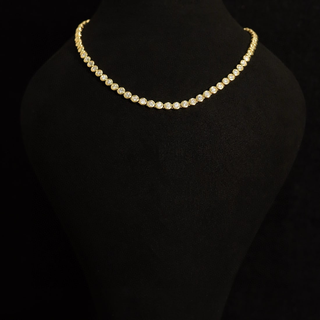 14k Gold 2.01 Ct Natural H Diamond Necklace - 8