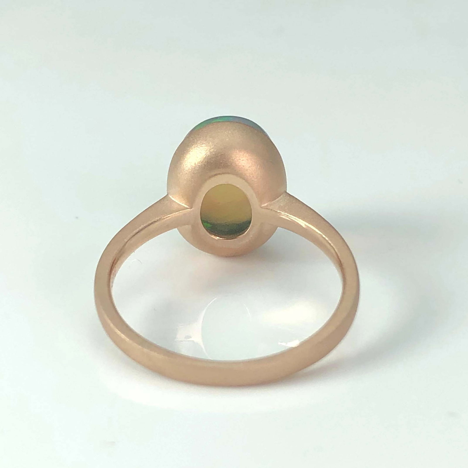 14k Gold 3.9 Ct Natural Opal Ring - 5