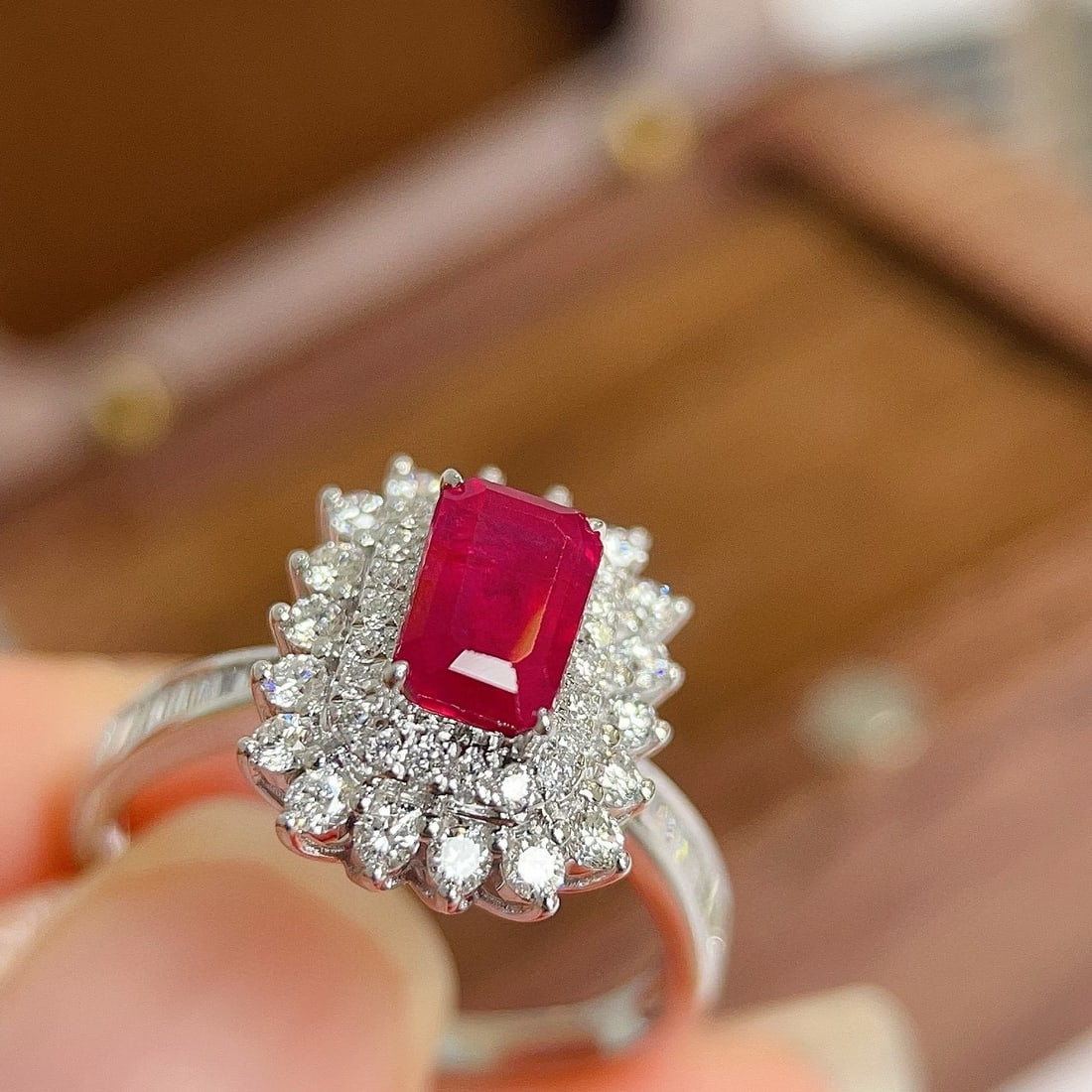 14k Gold 2.01 Ctw Natural Ruby & Diamond Ring - 2