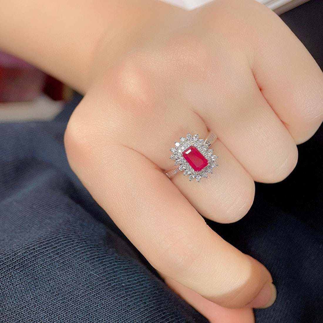 14k Gold 2.01 Ctw Natural Ruby & Diamond Ring - 3