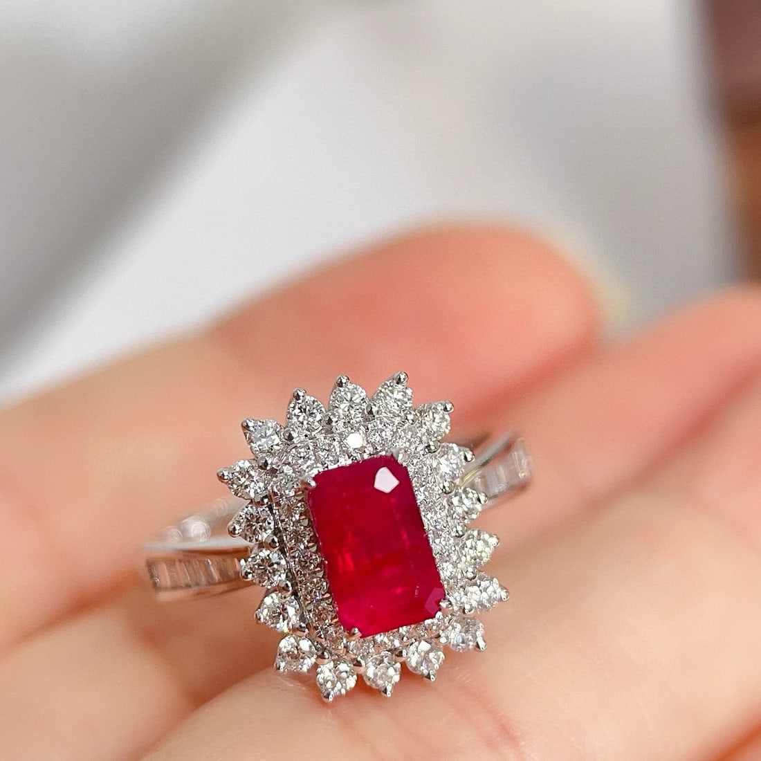 14k Gold 2.01 Ctw Natural Ruby & Diamond Ring - 4
