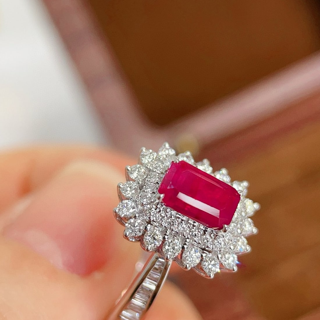 14k Gold 2.01 Ctw Natural Ruby & Diamond Ring - 5