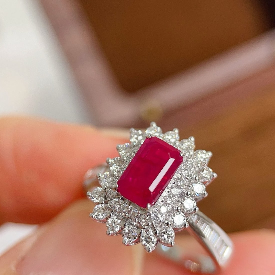 14k Gold 2.01 Ctw Natural Ruby & Diamond Ring - 6