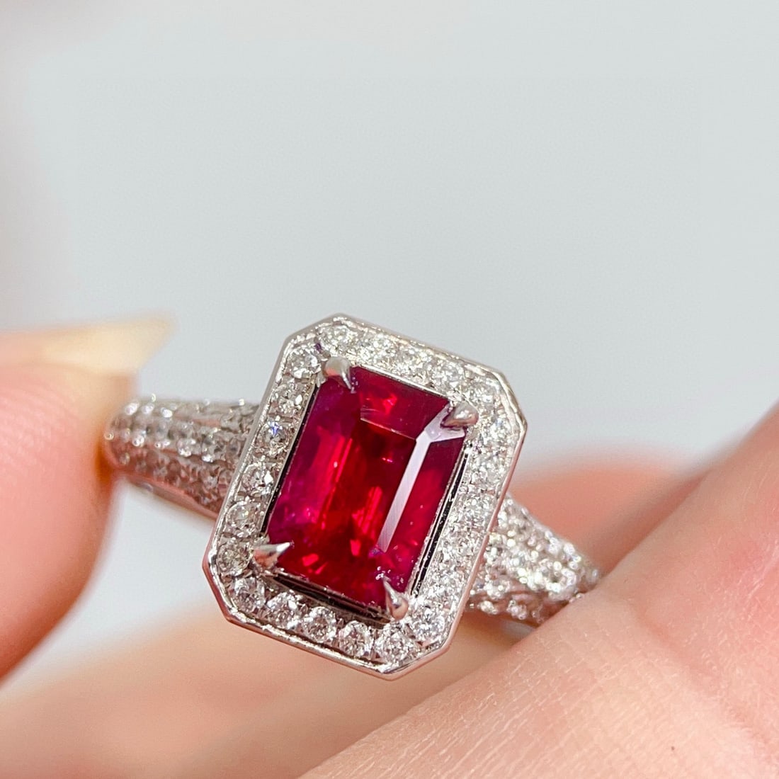 14k Gold 1.81 Ctw Natural Ruby & Diamond Ring - 5