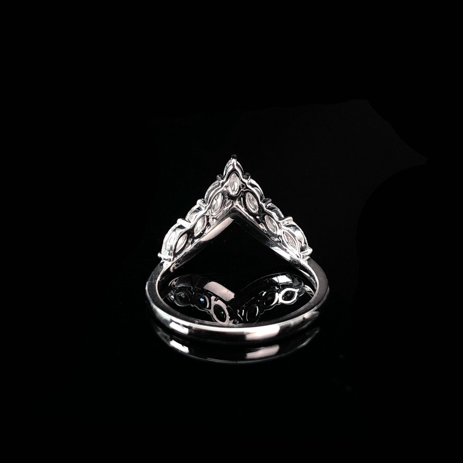 14k Gold 0.63 Ct Natural H Diamond Ring - 3