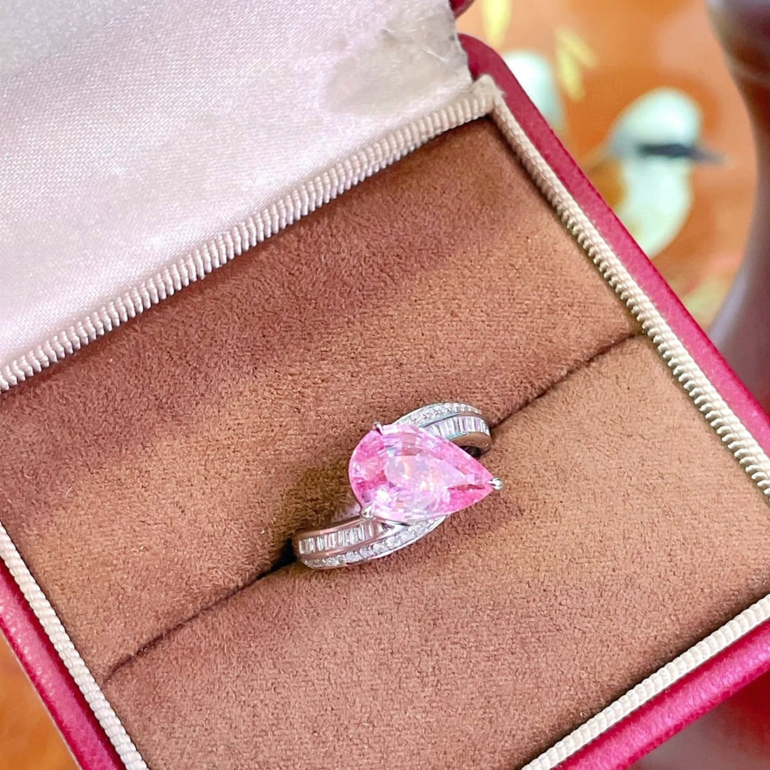 14k Gold 3.43 Ctw Natural Sapphire & Diamond Ring - 4