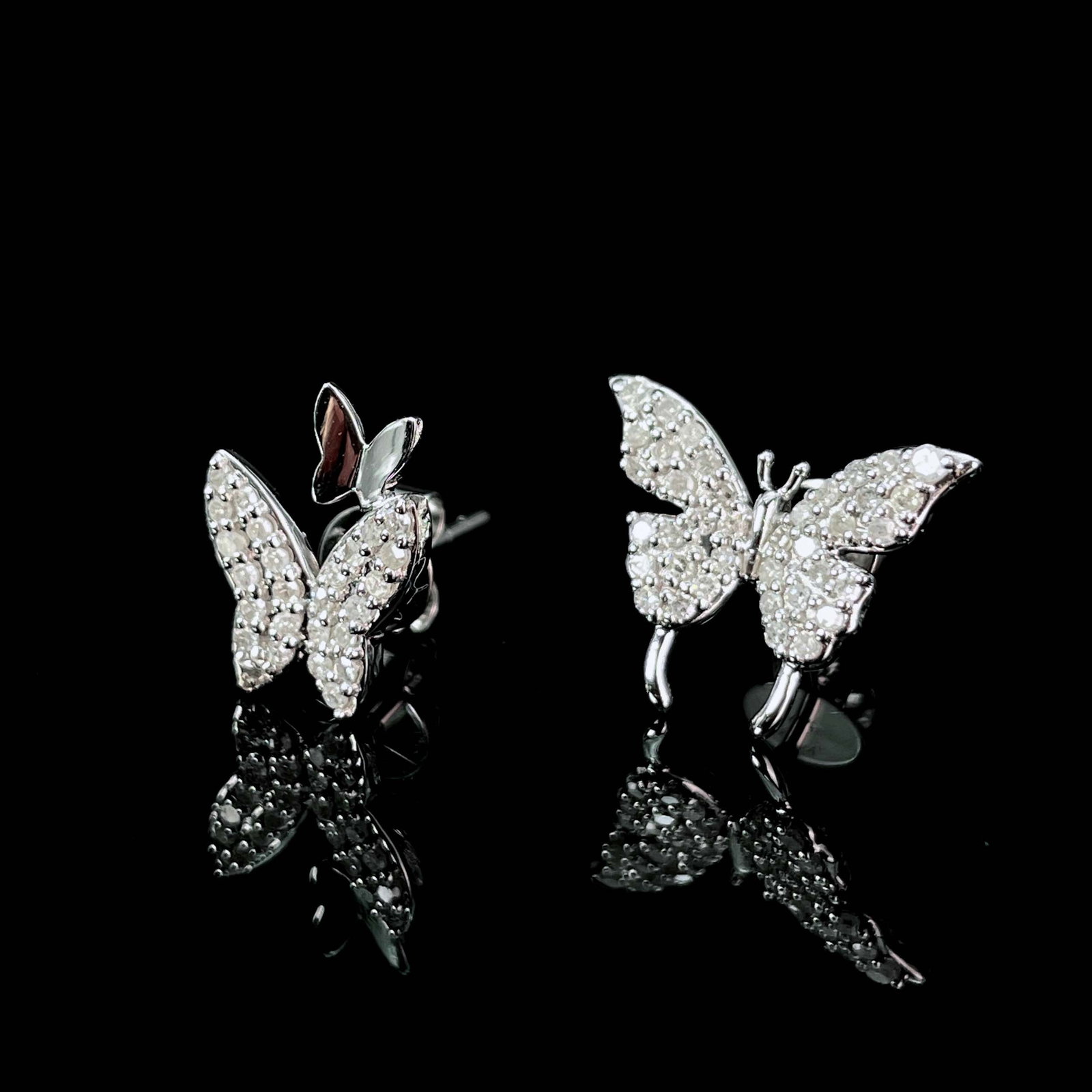 14k Gold 0.25 Ct Natural H Diamond Earrings - 2