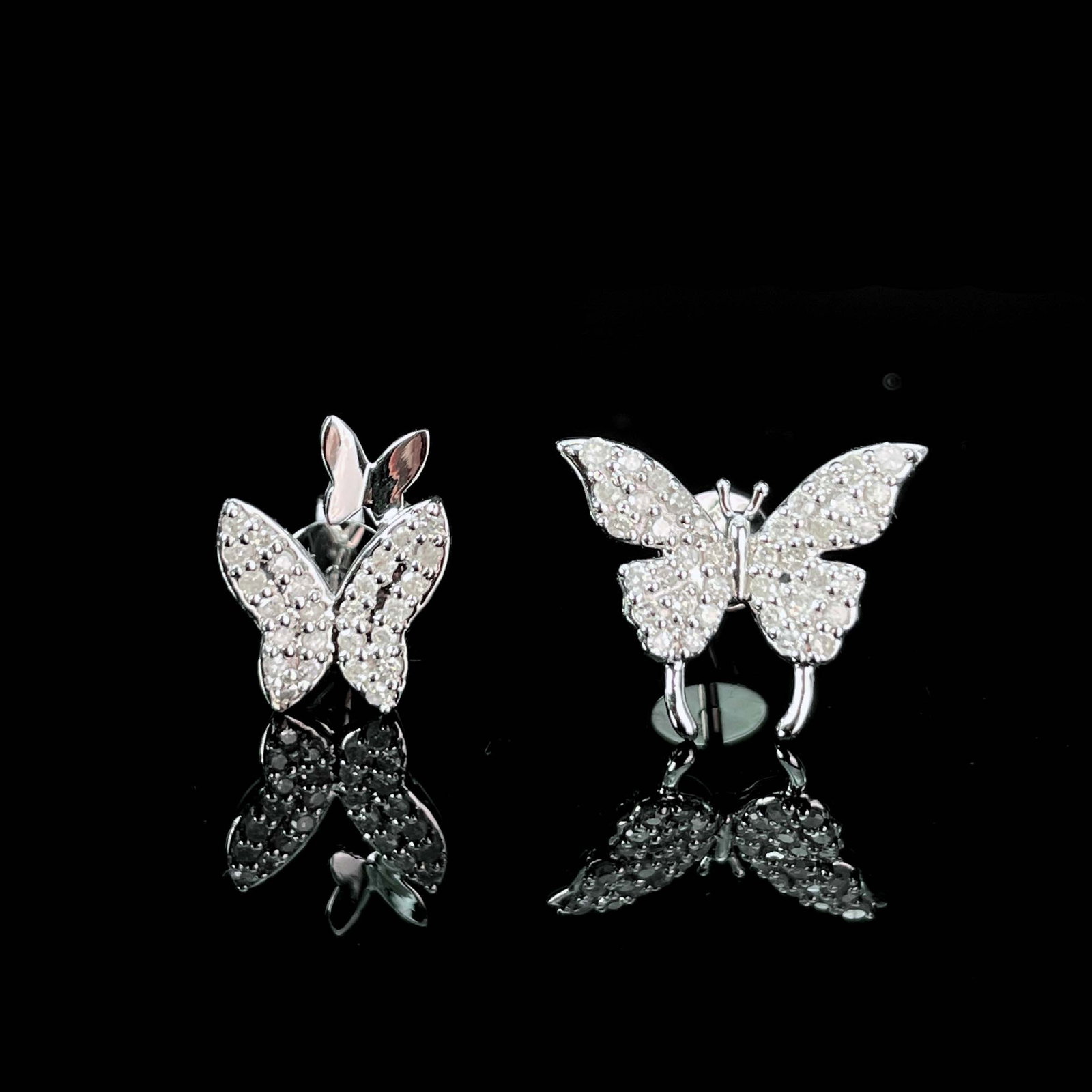 14k Gold 0.25 Ct Natural H Diamond Earrings - 4