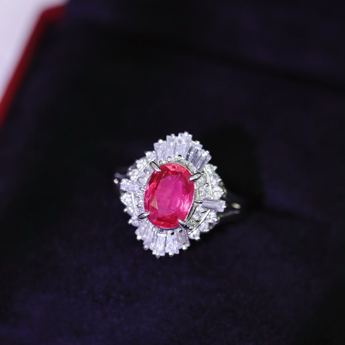 14k Gold 2.85 Ctw Natural Ruby & Diamond Ring - 5