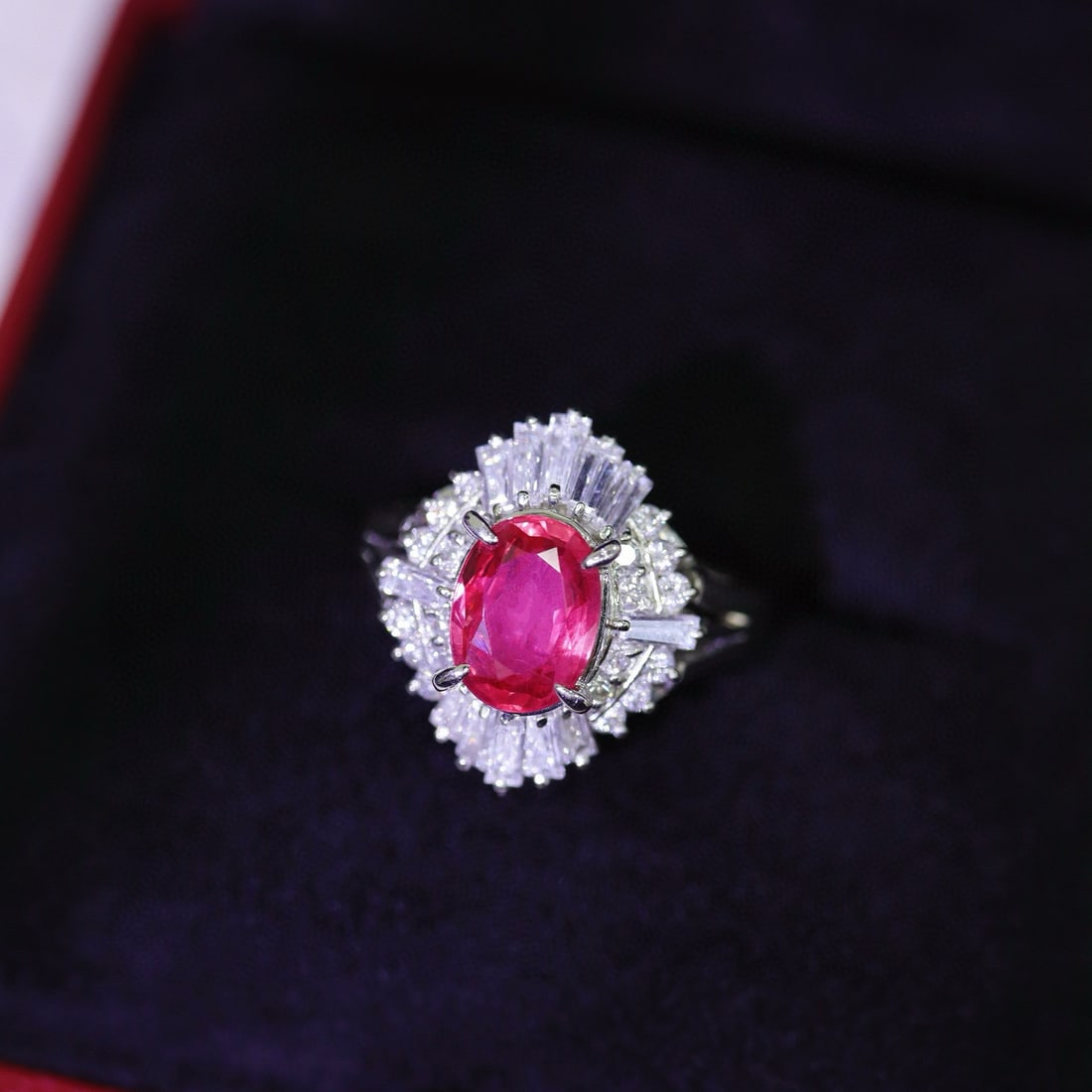 14k Gold 2.85 Ctw Natural Ruby & Diamond Ring - 6