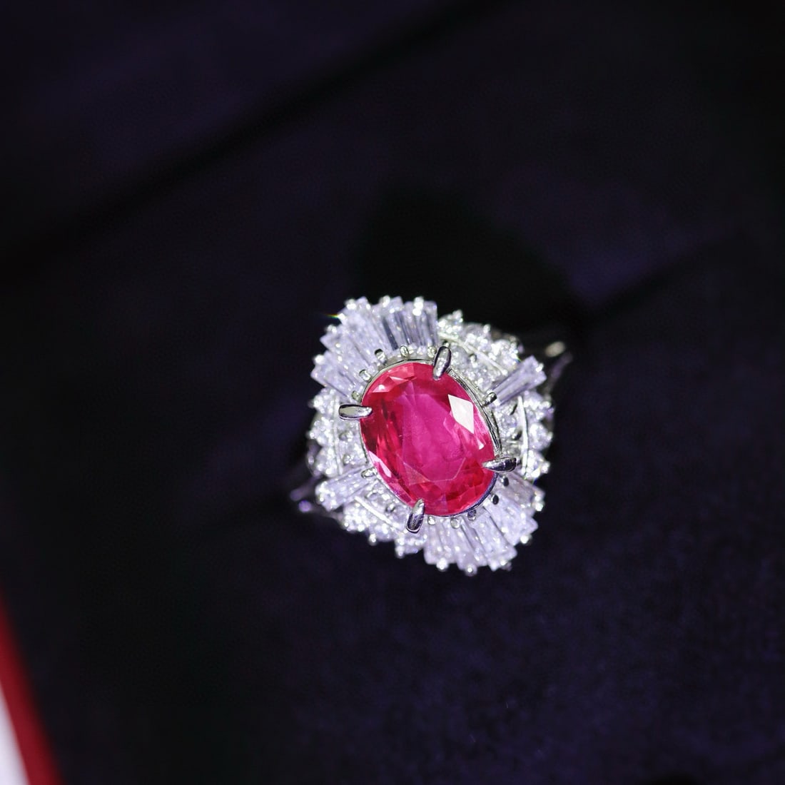14k Gold 2.85 Ctw Natural Ruby & Diamond Ring - 7