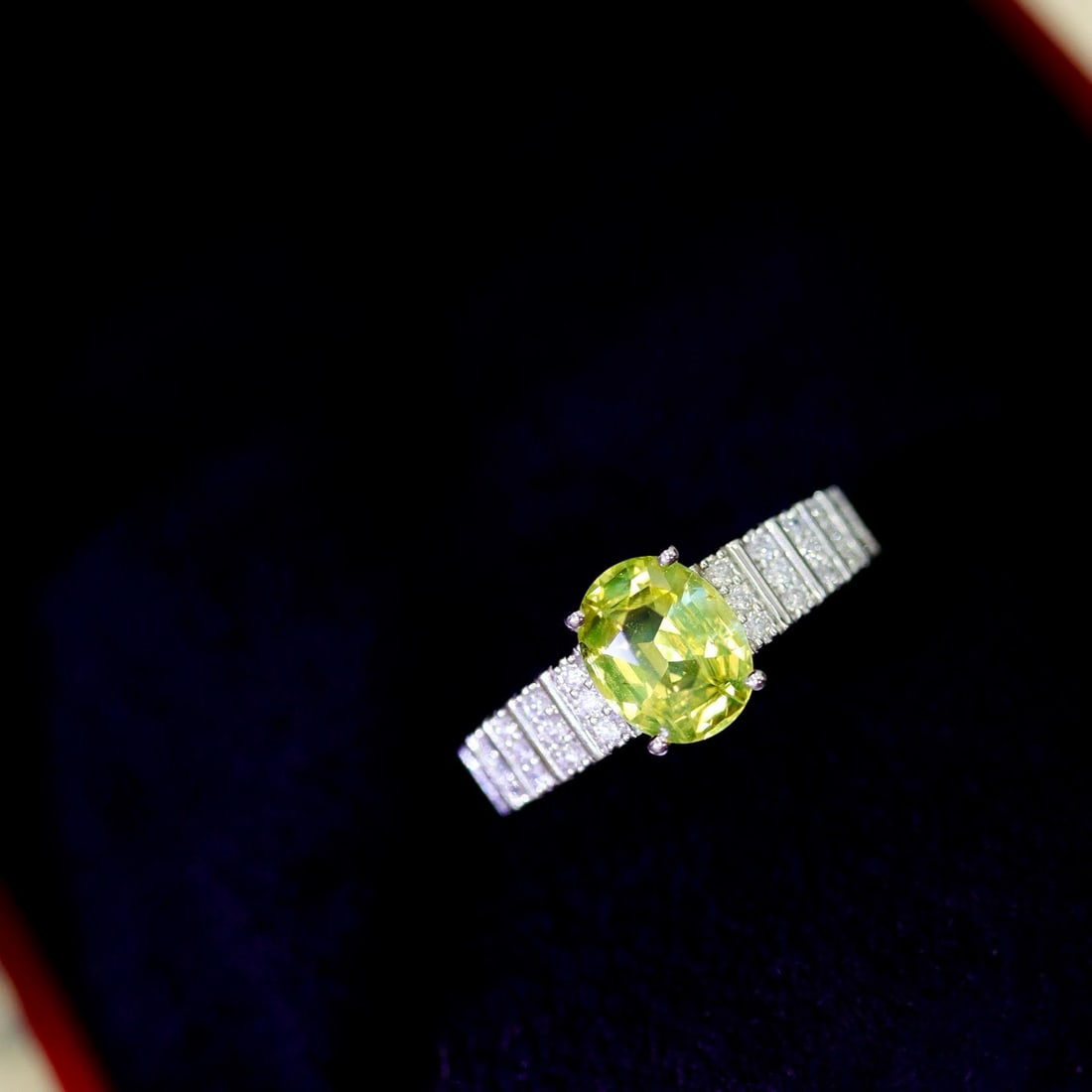 14k Gold 1.94 Ctw Natural Andalusite & Diamond Ring - 7
