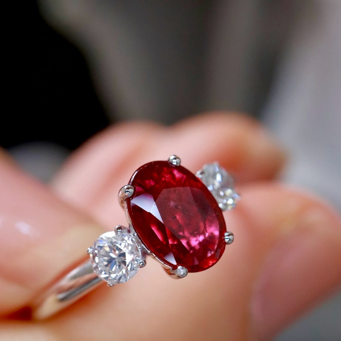 14k Gold 1.36 Ctw Natural Ruby & Diamond Ring (1 of 7)