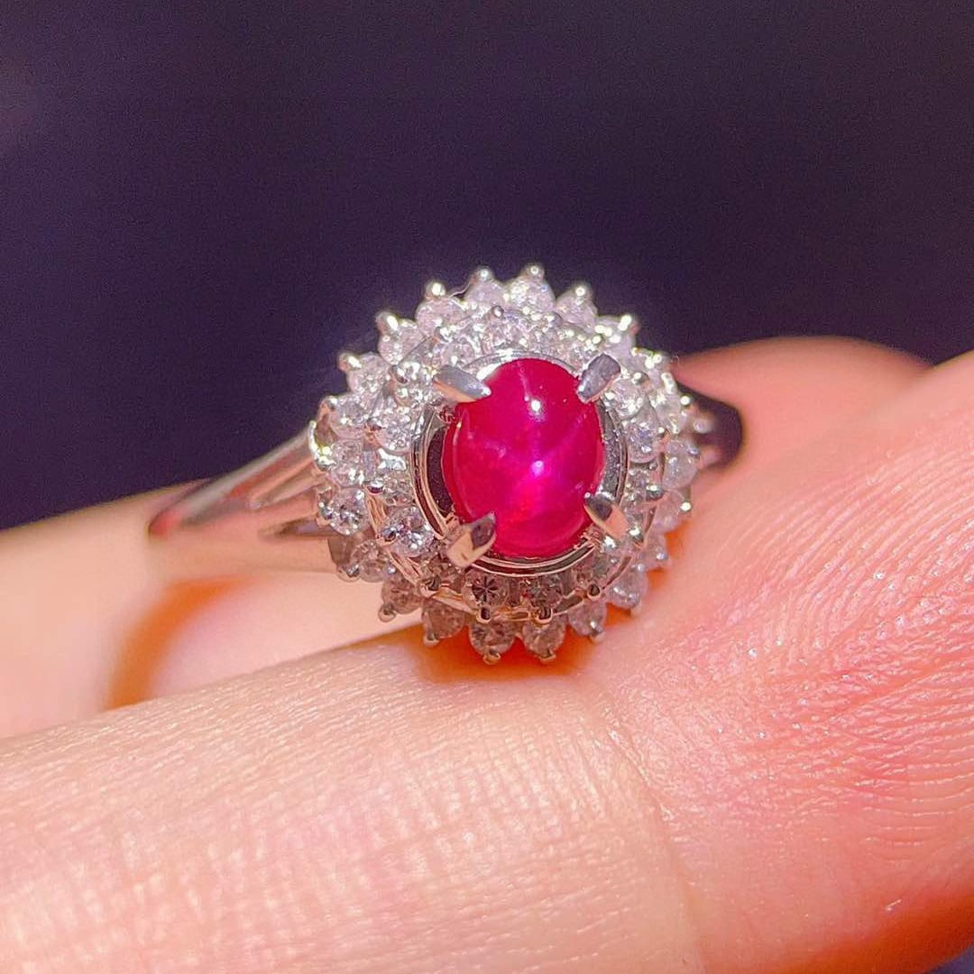 14k Gold 1.43 Ctw Natural Ruby & Diamond Ring - 3