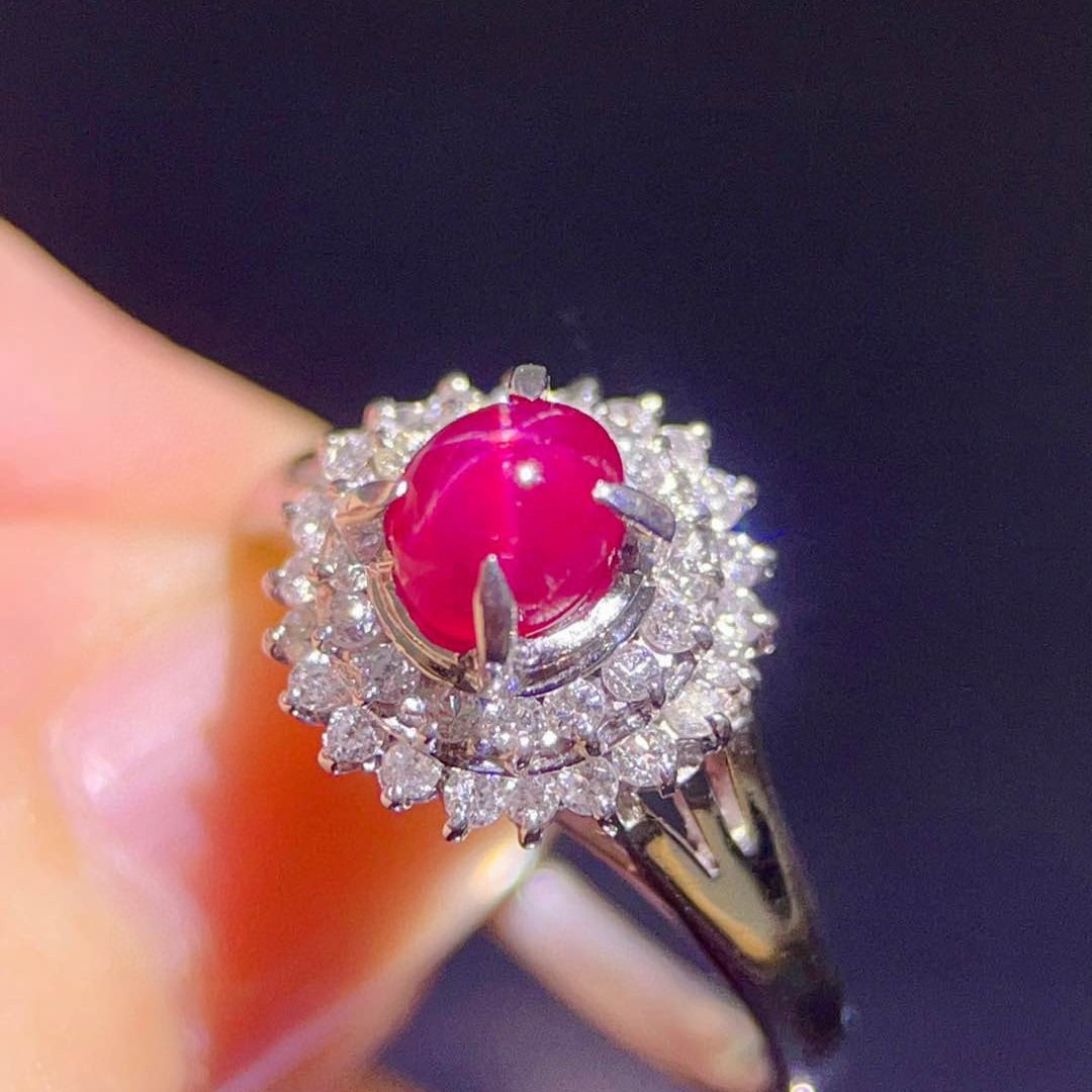 14k Gold 1.43 Ctw Natural Ruby & Diamond Ring - 5