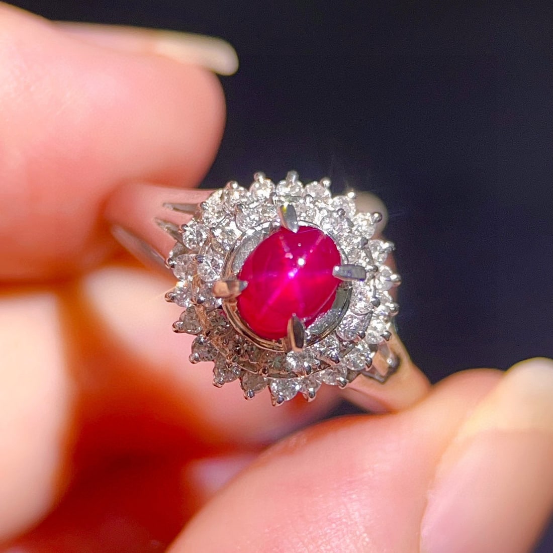 14k Gold 1.43 Ctw Natural Ruby & Diamond Ring - 6