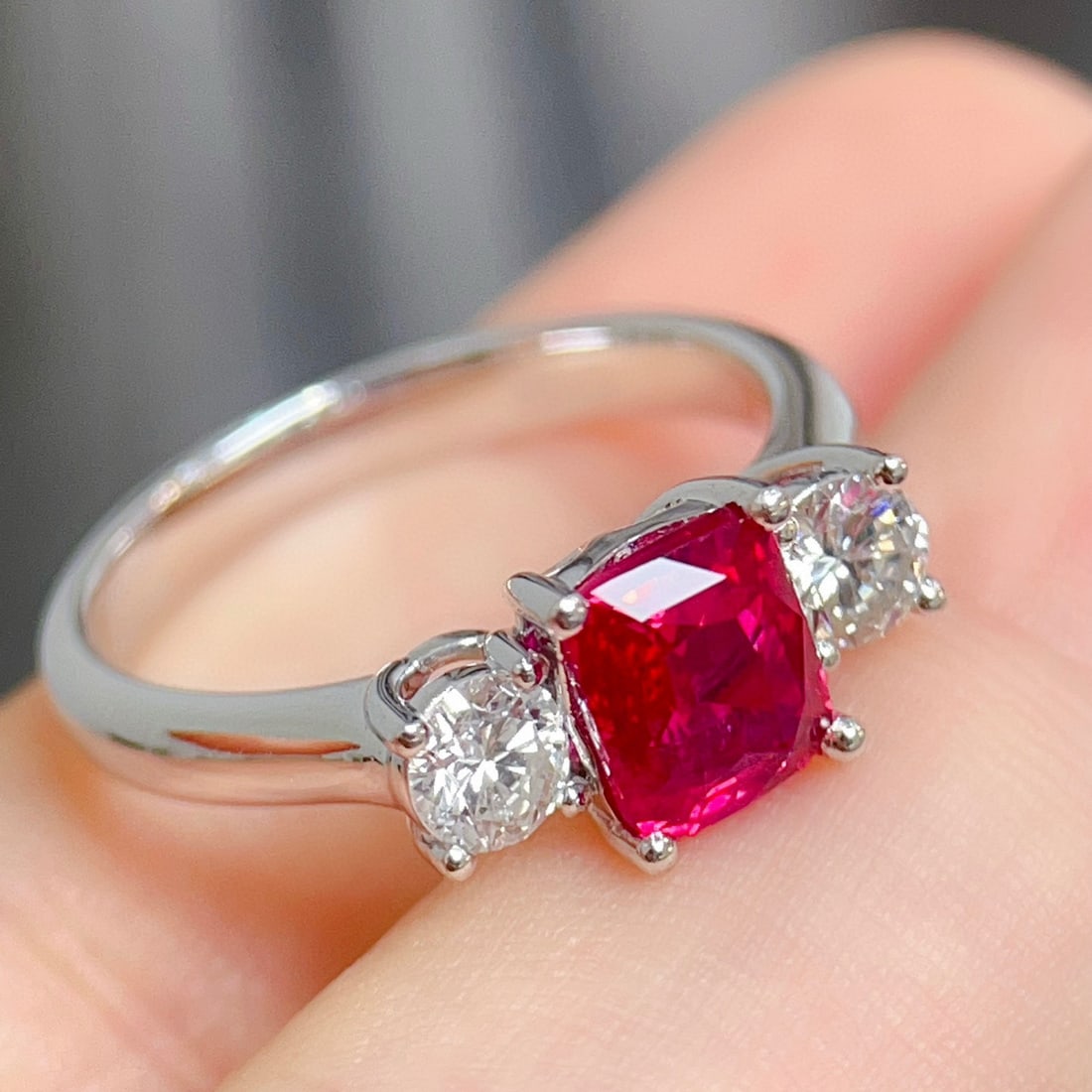 14k Gold 1.98 Ctw Natural Ruby & Diamond Ring - 3