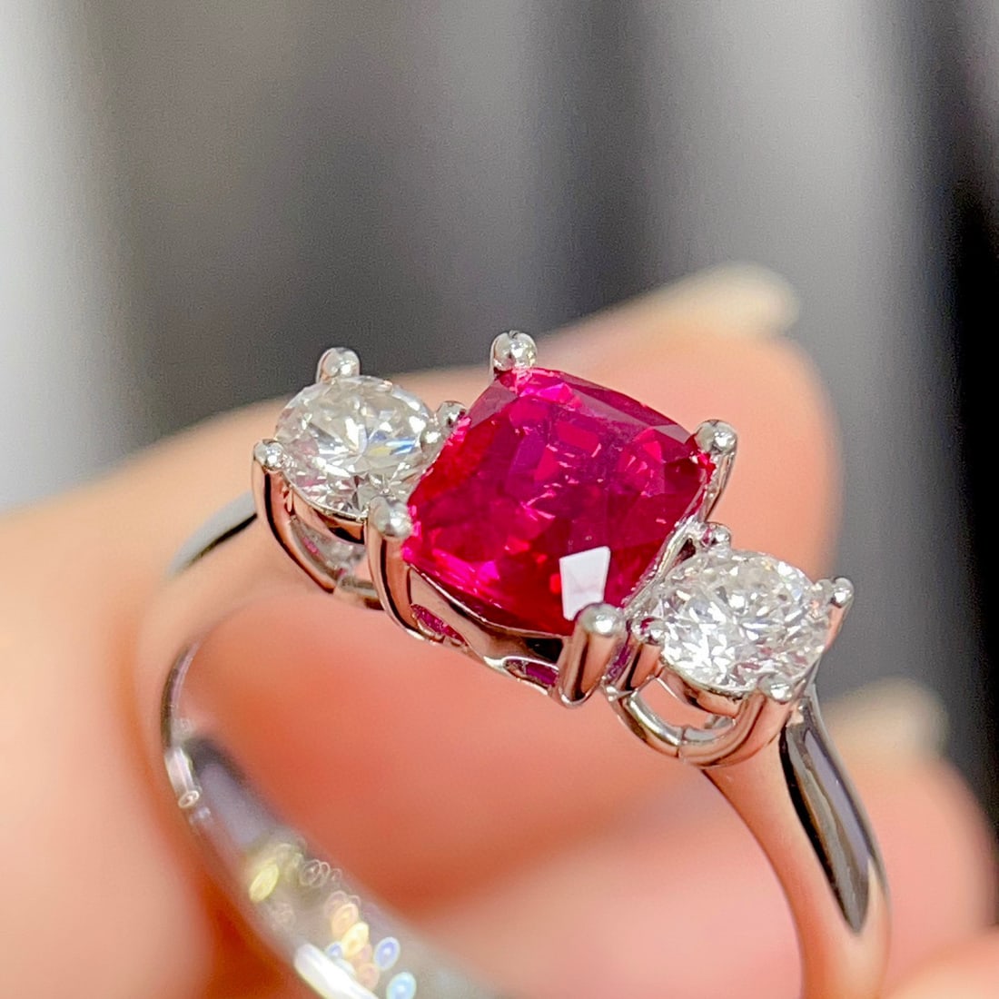 14k Gold 1.98 Ctw Natural Ruby & Diamond Ring - 5