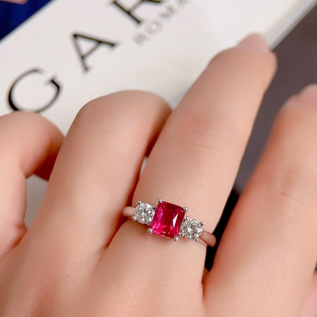 14k Gold 1.98 Ctw Natural Ruby & Diamond Ring - 6