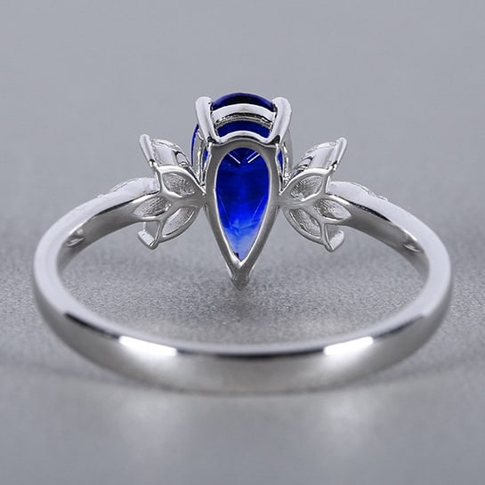 14k Gold 1.40 Ctw Natural Sapphire & Diamond Ring - 3