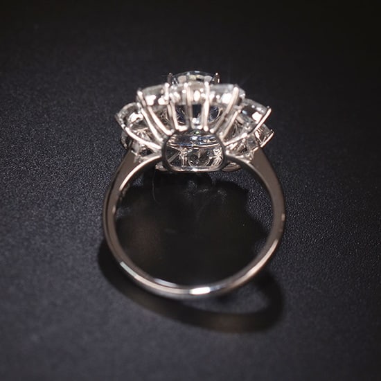 14k Gold 1.89 Ctw Natural Sapphire & Diamond Ring - 4