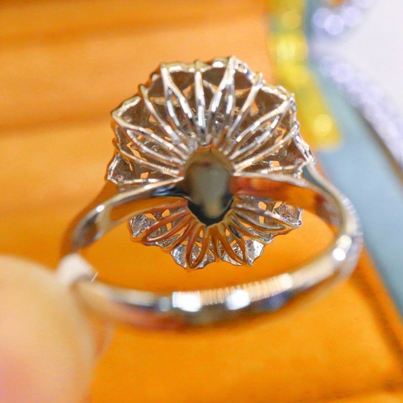 14k Gold 1.06 Ctw Natural Chrysoberyl & Diamond Ring - 4