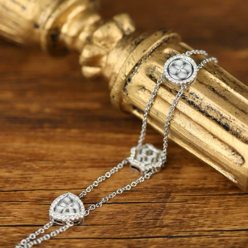 14k Gold 0.27 Ct Natural H Diamond Bracelet - 5