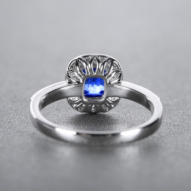 14k Gold 1.37 Ctw Natural Sapphire & Diamond Ring - 2