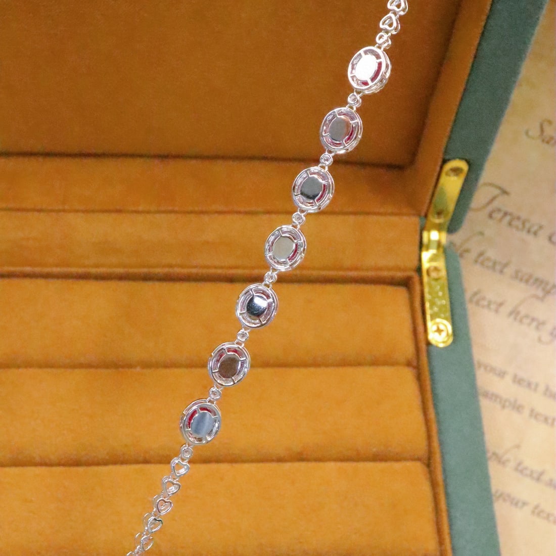 14k Gold 4.60 Ctw Natural Ruby & Diamond Bracelet - 3