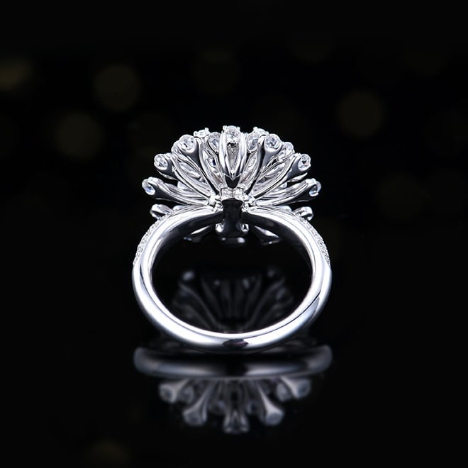 14k Gold 4.21 Ctw Natural Sapphire & Diamond Ring/pendant( Without Chain ) - 3