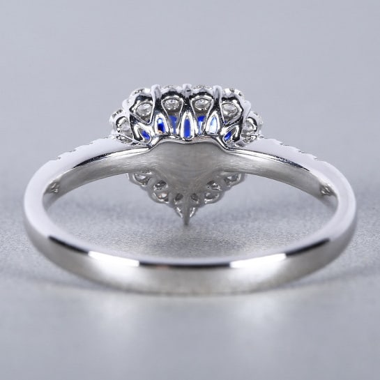 14k Gold 1.42 Ctw Natural Sapphire & Diamond Ring - 4