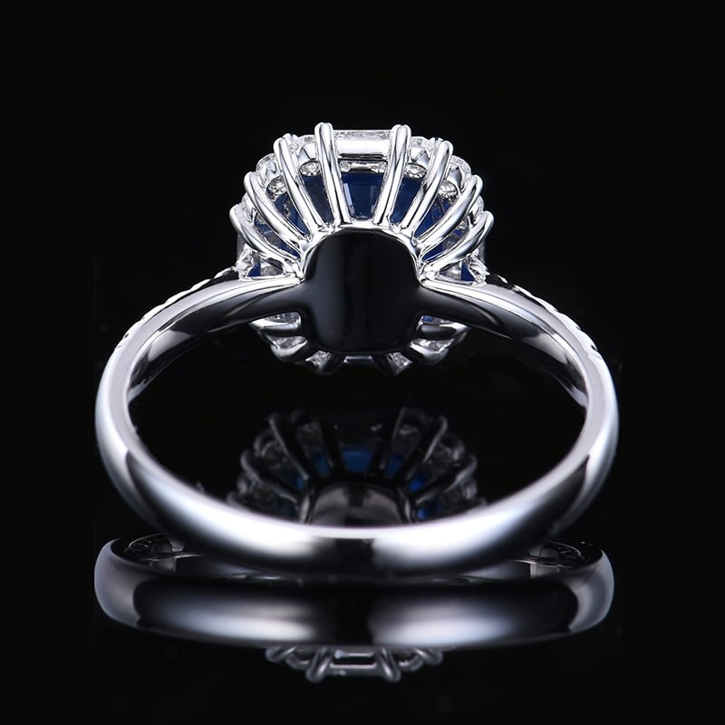 14k Gold 2.46 Ctw Natural Sapphire & Diamond Ring - 2