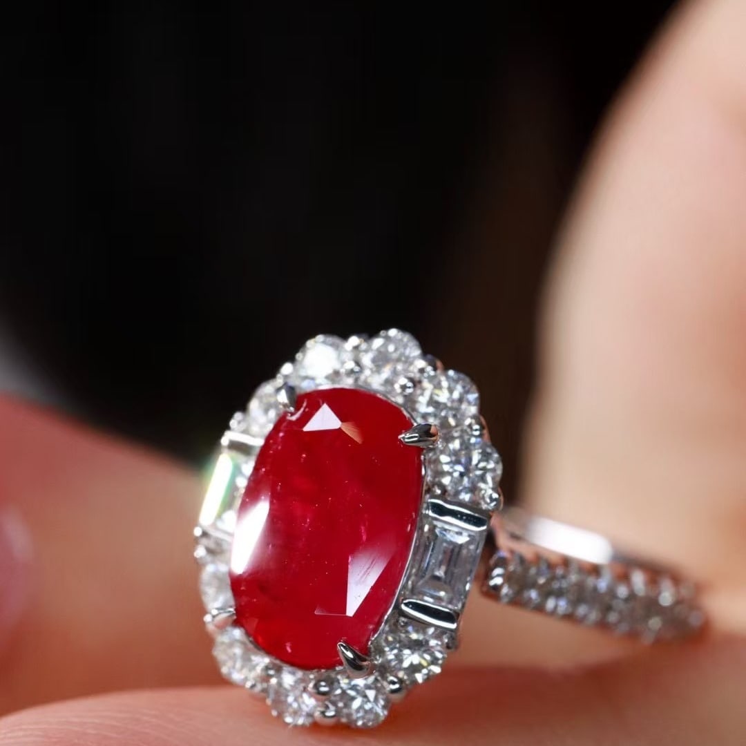 14k Gold 1.96 Ctw Natural Ruby & Diamond Ring - 5