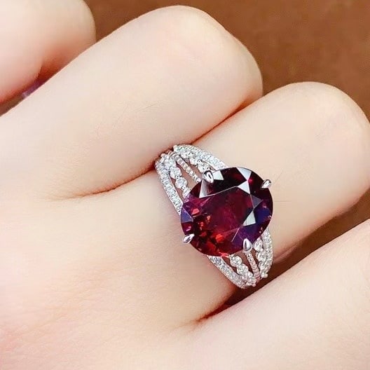 14k Gold 4.8 Ct Natural Tourmaline & Diamond Ring - 2