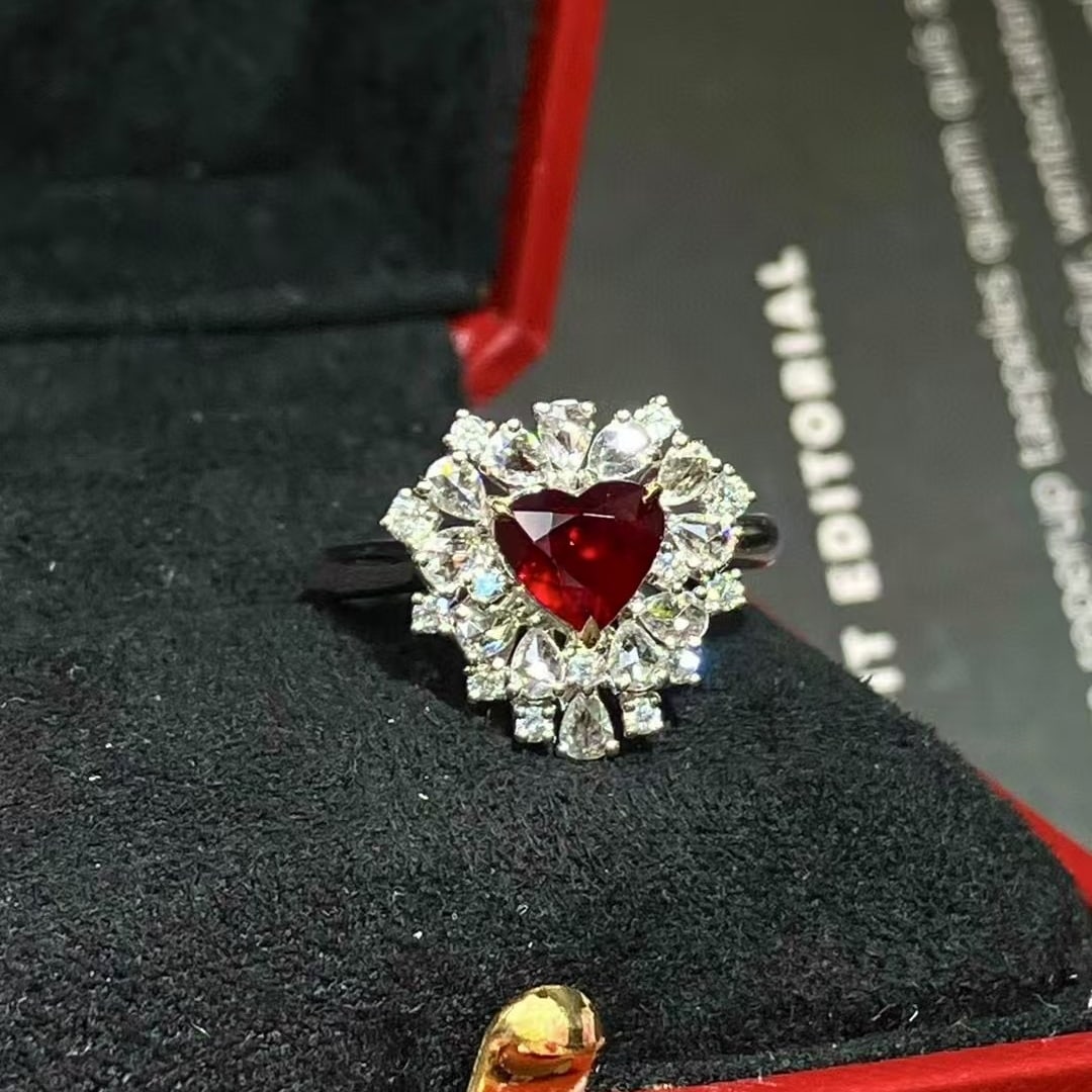 14k Gold 2.07 Ctw Natural Ruby & Diamond Ring (1 of 4)