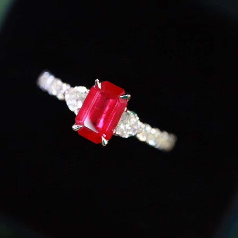 14k Gold 1.5 Ctw Natural Ruby & Diamond Ring - 2