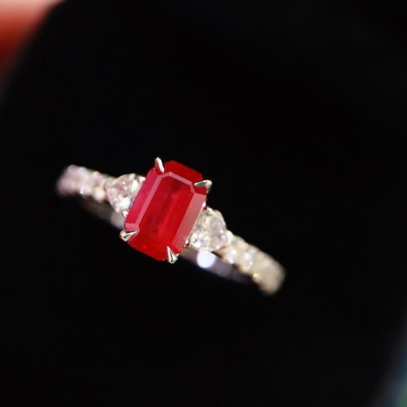 14k Gold 1.5 Ctw Natural Ruby & Diamond Ring - 4
