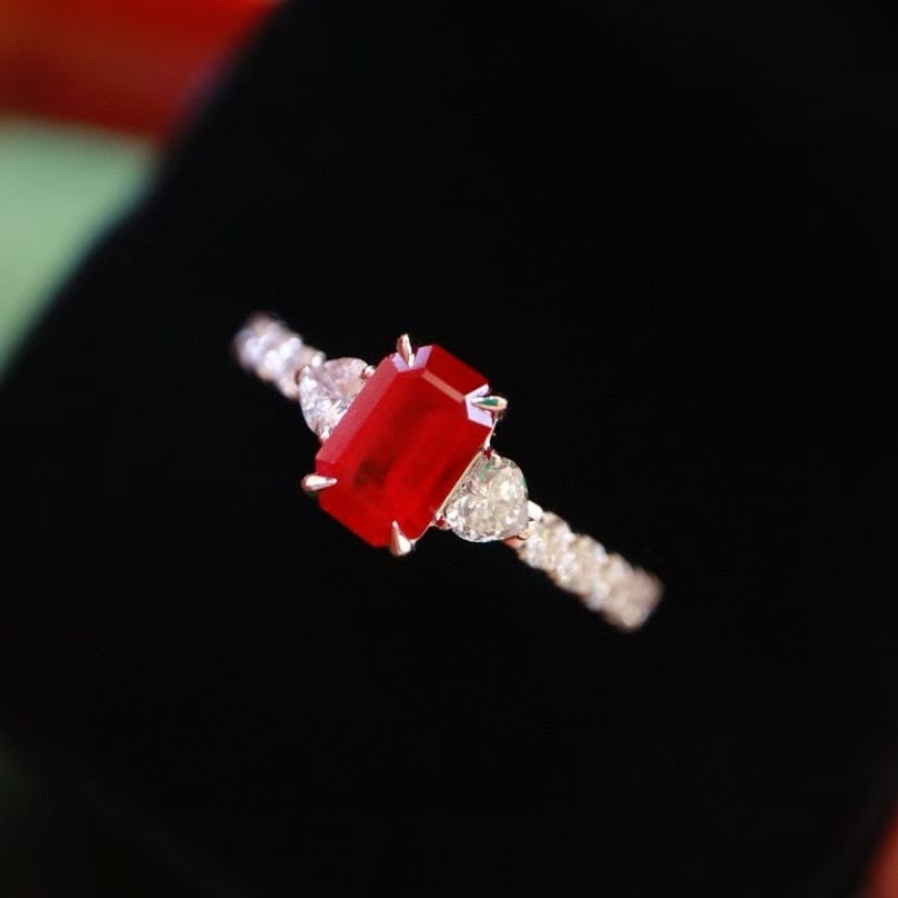 14k Gold 1.5 Ctw Natural Ruby & Diamond Ring - 6