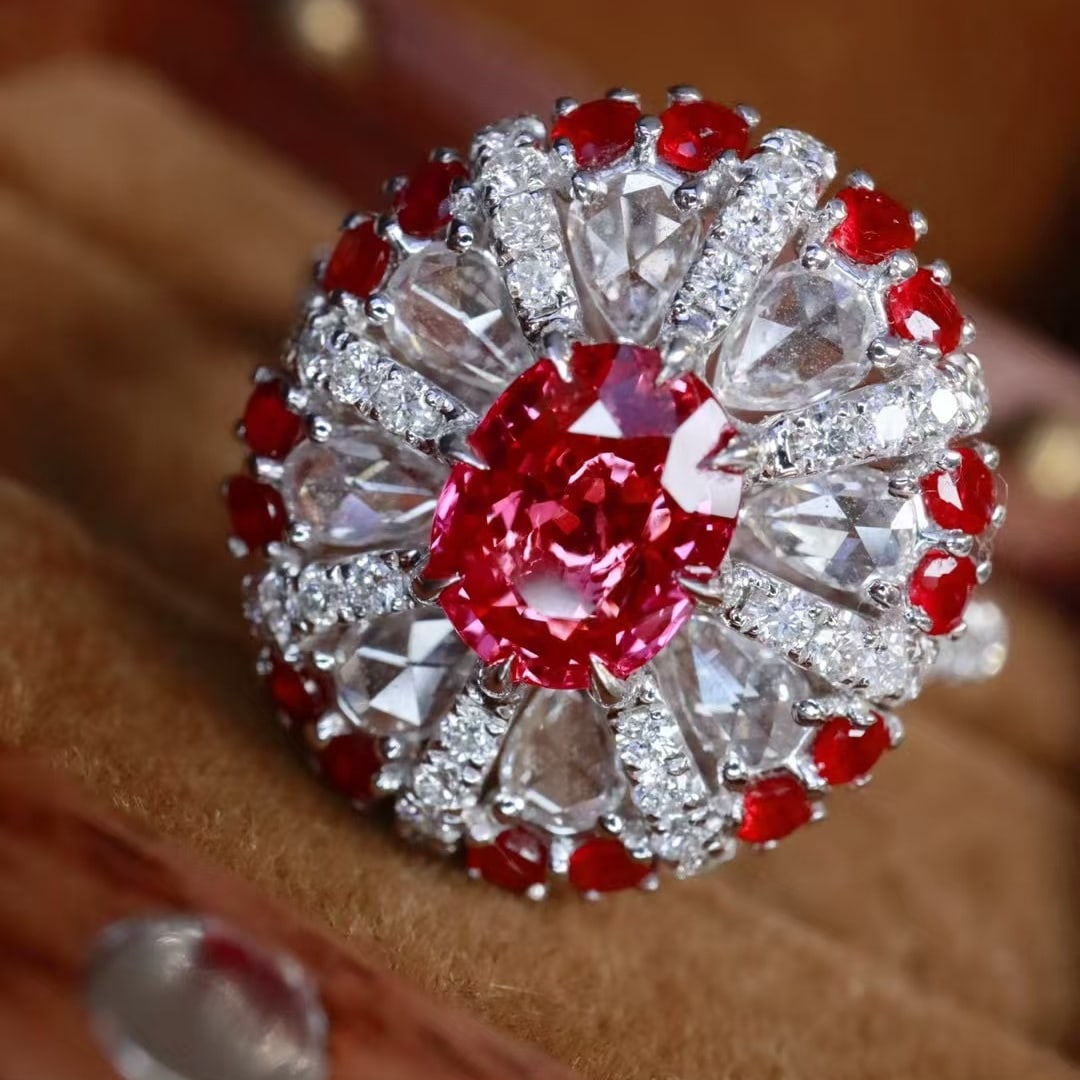 14k Gold 1.91 Ctw Natural Ruby & Diamond Ring - 4