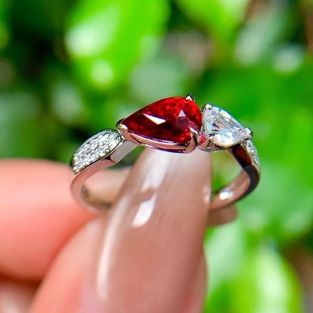 14k Gold 1.15 Ctw Natural Ruby & Diamond Ring - 3